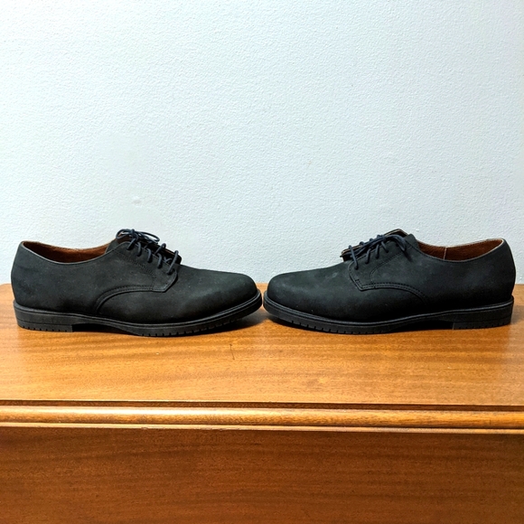 NWT Bass Black Suede Stockton Oxfords. Made in the USA. Size 11M. - Picture 4 of 8